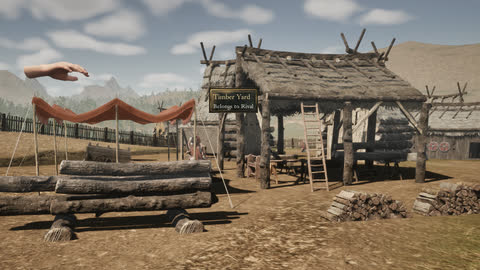 A timber yard belonging to a rival god